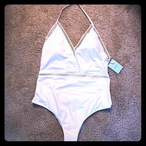 White One Piece swimsuit *BRAND NEW* size XL